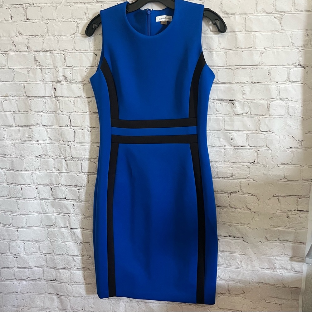 Calvin Klein Blue Midi Dress